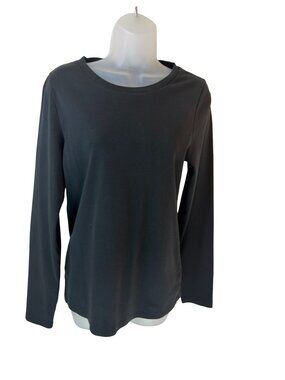 J.Crew Black Crew Neck Perfect Fit Long Sleeve Tee XL